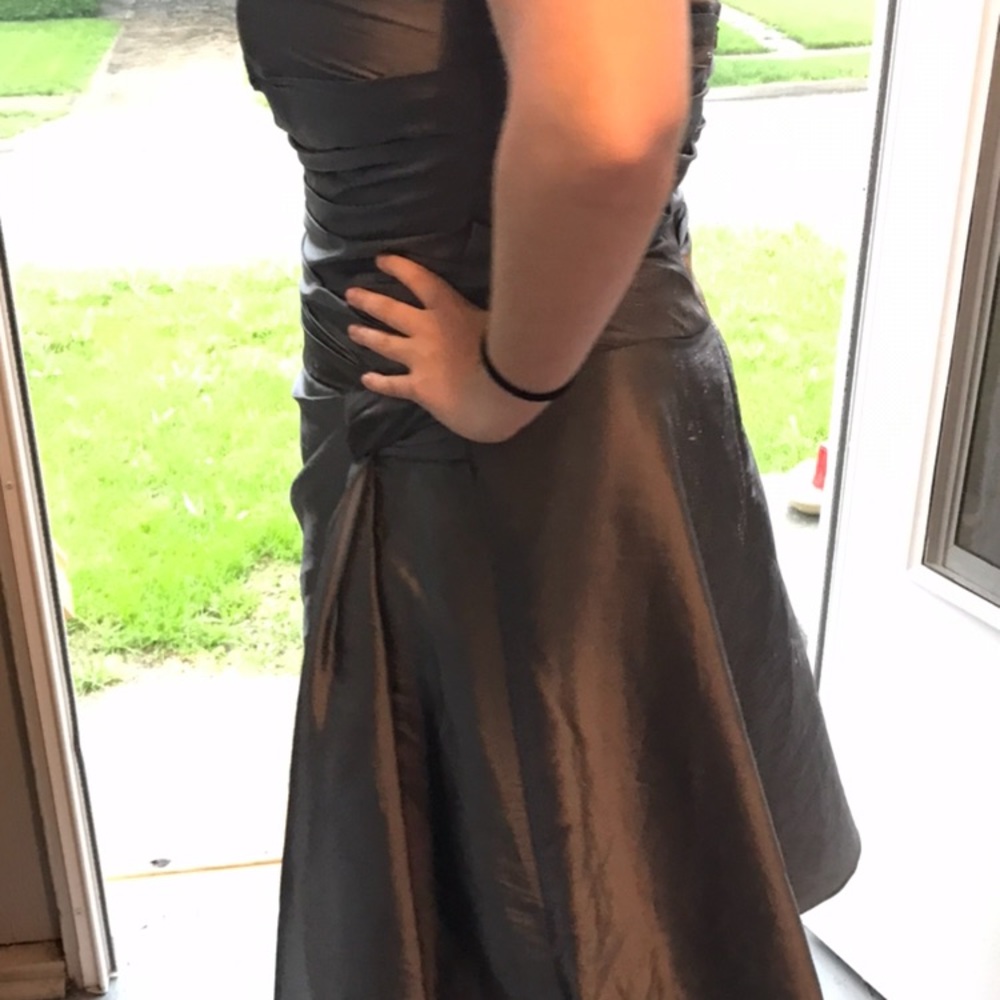 Bridesmaid dress grey.  Size 18